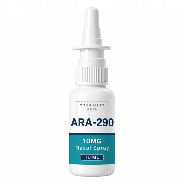 ARA-290 nasal spray with a your-logo-here label